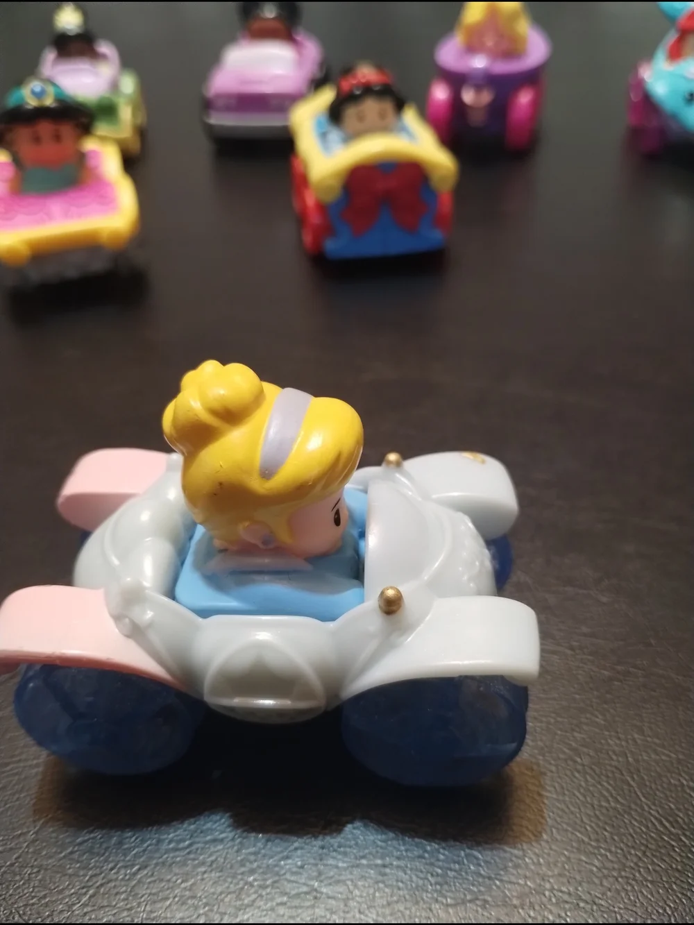 Fisher-Price Little People Disney Princess Toy Cars - Pack of 8